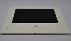 White paper LCD screen module with motion sensor